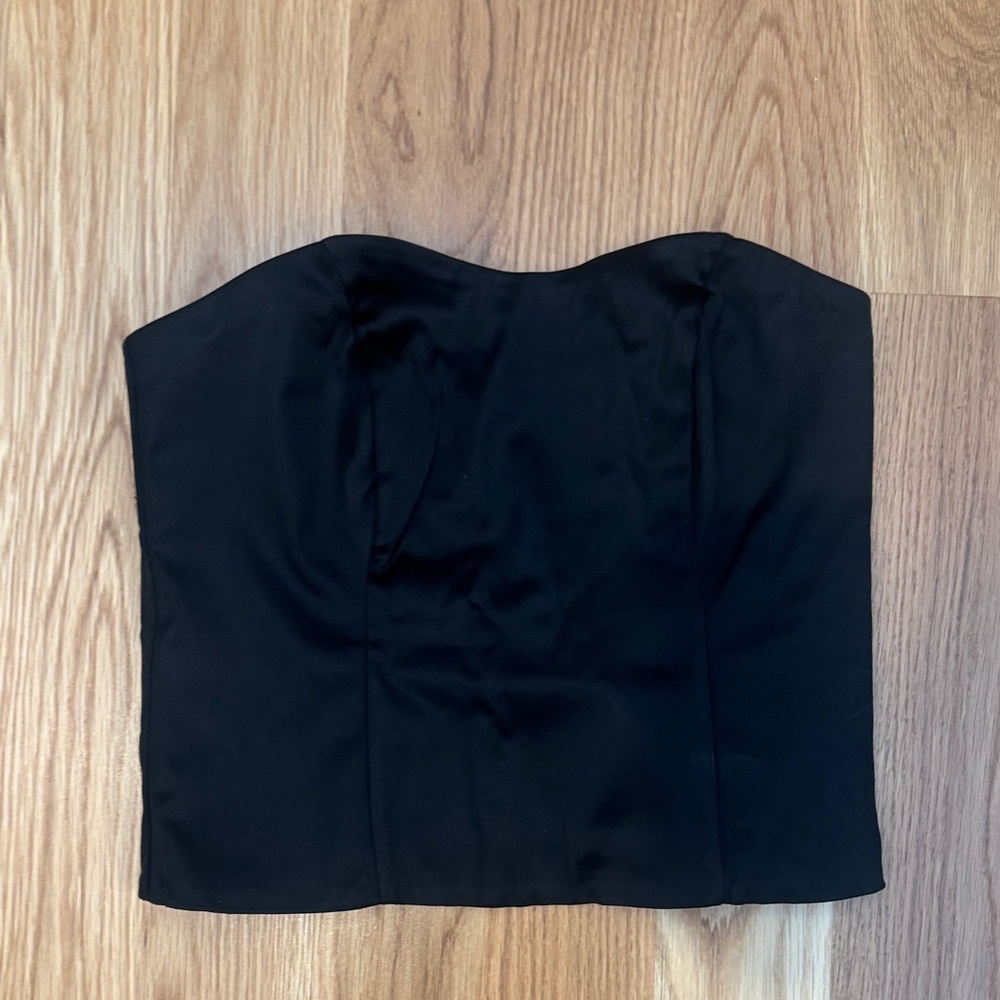 Abercrombie & Fitch Black Strapless Top